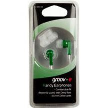 Groov-e Stereo Kandy In Ear iPod Mp3 Headphones Green