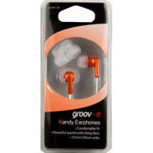 Groov-e Stereo Kandy In Ear iPod Mp3 Headphones Orange