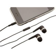 Stereo In Ear Headphones Microphone iPhone Calls Black