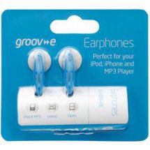 Groov-e GVEB8 Stereo In Ear Bud Type Headphones for iPod Mp3 Mobile New - Blue