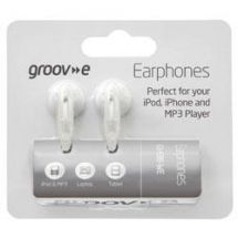 Groov-e GVEB8 Stereo In Ear Bud Type Headphones for iPod Mp3 Mobile New - White