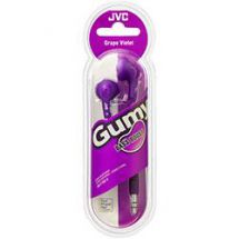 JVC HA-F160 Gumy Soft Rubber In Ear Stereo Headphones Bass Boost Earpiece Violet