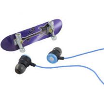 I-Mego Roller In Ear Headphones Finger Skateboard Blue