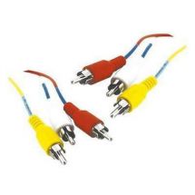 Lloytron A475 1.5m RCA Phono Stereo Audio Video Triple Cable Connector Lead New