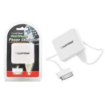 Lloytron A1592 iPhone iPod Mains Charger 1000mA Universal Travel Voltage - White