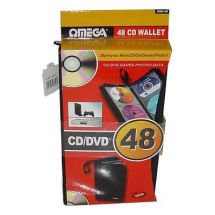 Omega 23648 CD/DVD 48 Disc Protective Carry Case Holder Lightweight Storage New