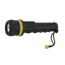 Lloytron D974 Battery Powered Flashlight 2x AA Krypton Bulb Wrist Strap - Black