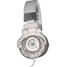 Urbanz Flash DJ Style Full Over Ear Stereo Swivel Headphones New - Grey & White