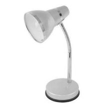 Lloytron L1111 Times Desk Lamp Flexible Neck 25w E14 Golf Ball 33cm Shiny Silver