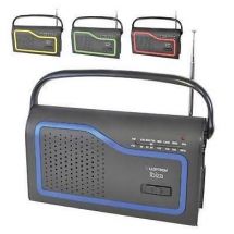 Lloytron N2402 Ibiza AM FM Portable Radio Colour Change Facia Blue Green Red New