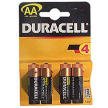 Duracell Alkaline Battery AA Standard Size 4 Pack