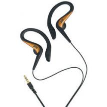 JVC Clip On Sport Stereo In Ear Hook Headphones Orange