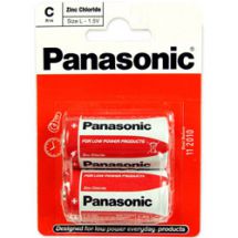 Panasonic C Size Battery Non Rechargeable Batteries x 2