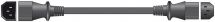 Mercury 503.609 IEC 10A 250V Male to Female Extension Mains 2.0m Lead Black