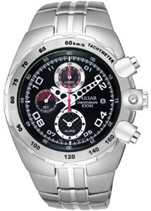 Pulsar PF3501X1 Gents Mens Wrist Watch Chronograph Stainless Steel Case & Strap