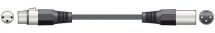 QTX 190.080 XLRF to XLRM Balanced Microphone Lead 1.5 Metre Length 6mm Diameter