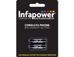 Infapower Cordless Phone Replacement Battery 122 2 x 2/3 AAA iDect 1.2v 400mAh