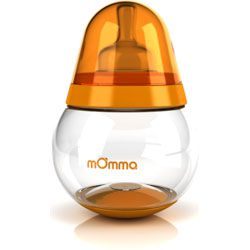 Tomy mOmma Baby Feeding Bottle 250ml 1 Pack - Orange