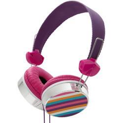Groov-e GV-700 Designer Full Over Ear Stereo Headphones Stripez - Multi Coloured