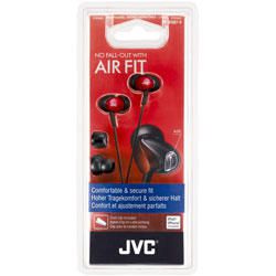 JVC HAFX67 Air Fit In Ear Comfort Mp3 Headphones - Red