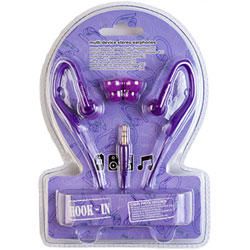 Urbanz Hookin In Ear Clip On Stereo Headphones - Purple