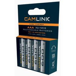 Rechargeable AAA Ni-Mh Batteries 600mAh - 4 Pack 1.5v