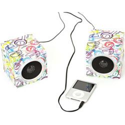 Urbanz Cubie Portable Foldable iPod Mp3 CD Speakers