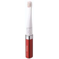 Panasonic Travel Compact Sonic Vibration Toothbrush Red