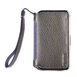 Griffin Elan Passport iPhone 4 Grey Leather Wallet Case