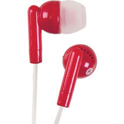 Groov-e Stereo Kandy In Ear iPod Mp3 Headphones Red New