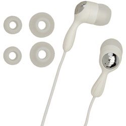Groov-e Jive In Ear Bud Mp3 Stereo Headphones - White