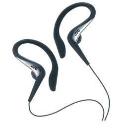 JVC Clip On Sport Stereo In Ear Hook Headphones Silver