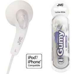 JVC GUMY WHITE Headphones HAF130WE ipod mp3