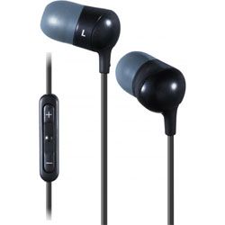 JVC HAFR50 iPhone Remote In Ear Headphones + Mic Black