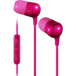 JVC HAFR50 iPhone Remote In Ear Headphones and Mic Pink