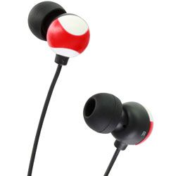 JVC HA-FX20 Grafiti In Ear Canal Headphones Red White