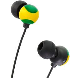 JVC HAFX20 Grafiti In Ear Canal Headphones Yellow Green