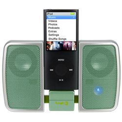 i-Station Traveller iPod Mp3 Speaker Dock System Green