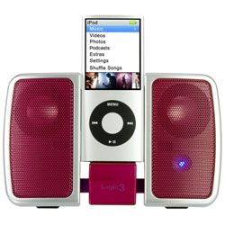 i-Station Traveller iPod Mp3 Mobile Speaker System Red