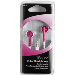 Pink Ipod MP3 Player In Ear Headphones