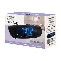 Lloytron J414 Blue Led AM/FM Digital Alarm Clock Radio