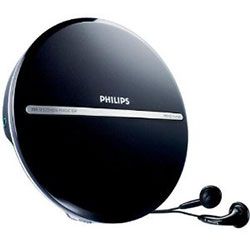 Philips EXP2546 MP3 Compatible Jogproof Extra Bass CD Player + Headphones Black