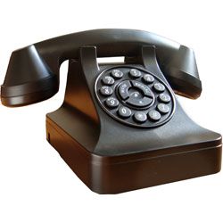 Binatone Classic Black Retro Corded Phone Telephone