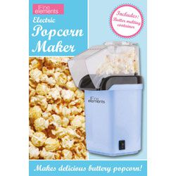 Fine Elements SDA55 Electric Movie Cinema Party Popcorn Maker Oil Free - Blue