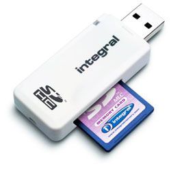 Integral SD Card USB PC Reader MiniSD MicroSD MMC