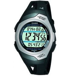 Casio Mens Sport Watch 60 Lap Memory Timer 10Yr Battery