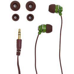 Urbanz Stud In Ear Stereo Comfort iPod Headphones Green