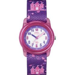 Timex Kidz Castles Pink Analogue Watch Washable Strap