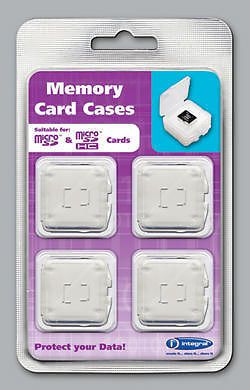 Integral Micro SD Camera Memory Card Replacement Protective Storage Cases 4 Pack