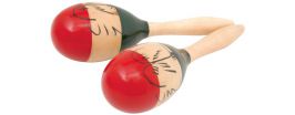 Chord 173.706 Pair of Traditional 10 Inch Musical Instrument Wood Maracas - New